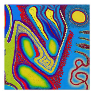Aboriginal Abstract Art Vol 10 Perfect Poster