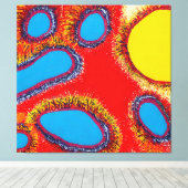 Aboriginal Abstract Art Vol 12 Canvas Afdruk (Insitu (Houten vloer))