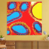 Aboriginal Abstract Art Vol 12 Canvas Afdruk (Insitu (Woonkamer))