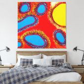 Aboriginal Abstract Art Vol 12 Canvas Afdruk (Insitu (Slaapkamer))