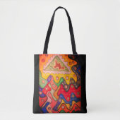 ABORIGINAL AFRIKAANSE KUNST IMPRESSIONISTISCHE ONT TOTE BAG (Voorkant)