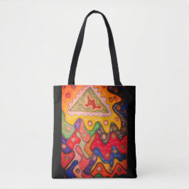 ABORIGINAL AFRIKAANSE KUNST IMPRESSIONISTISCHE ONT TOTE BAG
