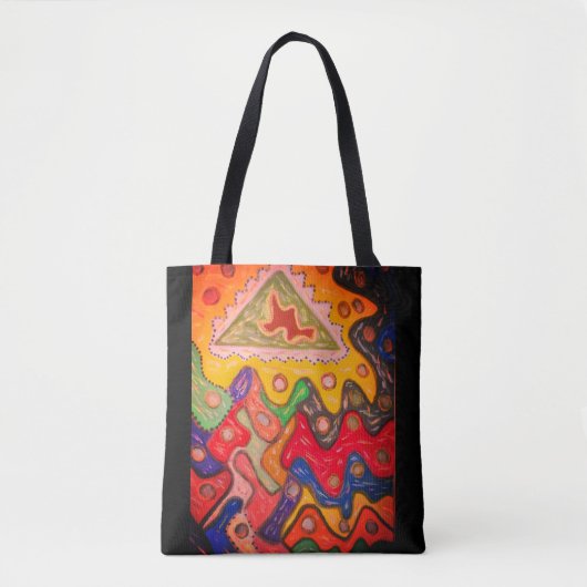 ABORIGINAL AFRIKAANSE KUNST IMPRESSIONISTISCHE ONT TOTE BAG (Voorkant)