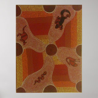 Aboriginal Animal Collectie Poster