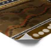 Aboriginal Art Canvas - damesbijeenkomst voor voed Poster (Hoek)