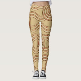 Aboriginal Art Earth Leggings