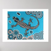 Aboriginal Art Gecko Poster (Voorkant)