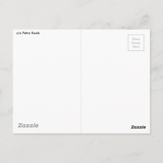 Aboriginal Art, Gecko, Punktmalerei, Dot-Painting Briefkaart (Achterkant)