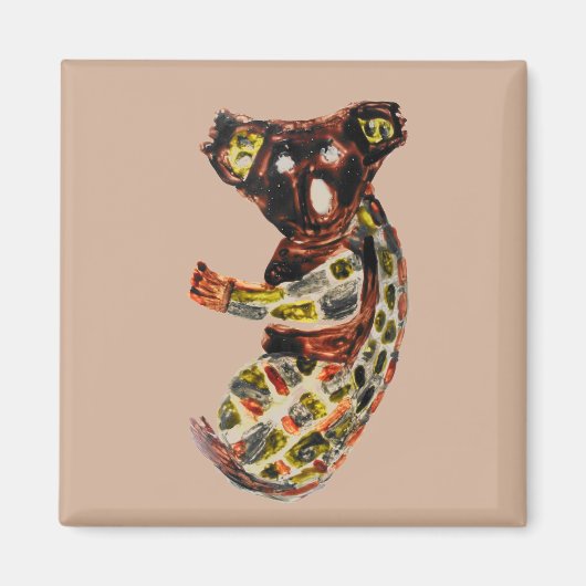 Aboriginal Art Koala Wild Animal Magneet (Voorkant)