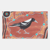 Aboriginal Art Magpie Dreaming Stickers (Voorkant)