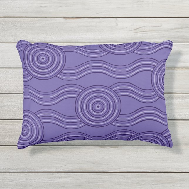 Aboriginal art melaleuca buitenkussen (Voorkant)