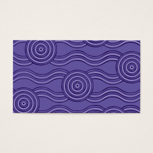Aboriginal art melaleuca visitekaartjes (Voorkant)