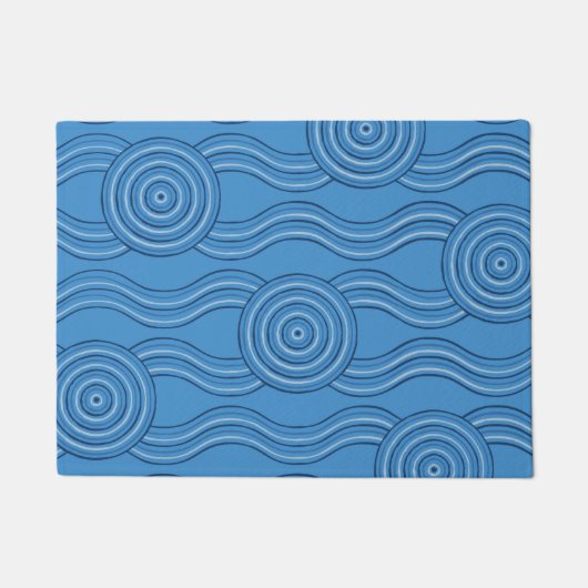 Aboriginal art oceaan deurmat (Voorkant)