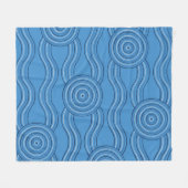 Aboriginal art oceaan fleece deken (Voorkant (Horizontaal))