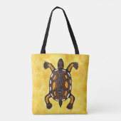 Aboriginal Art Painting van Emu Tote Bag (Achterkant)