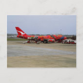 Aboriginal art, Quantas 747, Kingsford Smith Airpo Briefkaart (Voorkant)