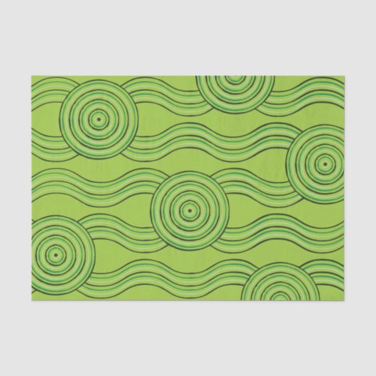 Aboriginal Art Rainforest Tissuepapier (Voorkant)
