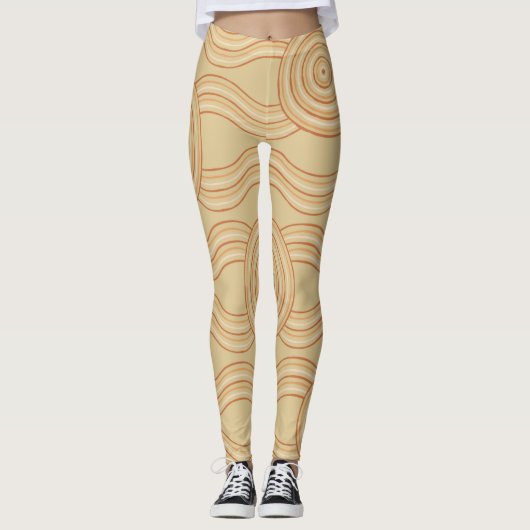 Aboriginal Art Sandstone Leggings (Voorkant)