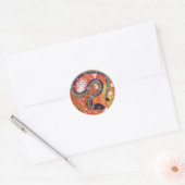 Aboriginal Art Snake Dreaming Sticker (Envelop)