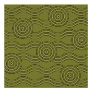 Aboriginal art struik perfect poster