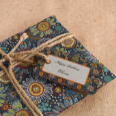 Aboriginal art style flower glossy wrapsy paper cadeaupapier