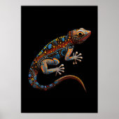 Aboriginal Art style Goanna Poster (Voorkant)