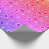 Aboriginal art style wrapping paper regenboog cadeaupapier (Hoek)