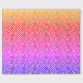 Aboriginal art style wrapping paper regenboog cadeaupapier (Vlak)