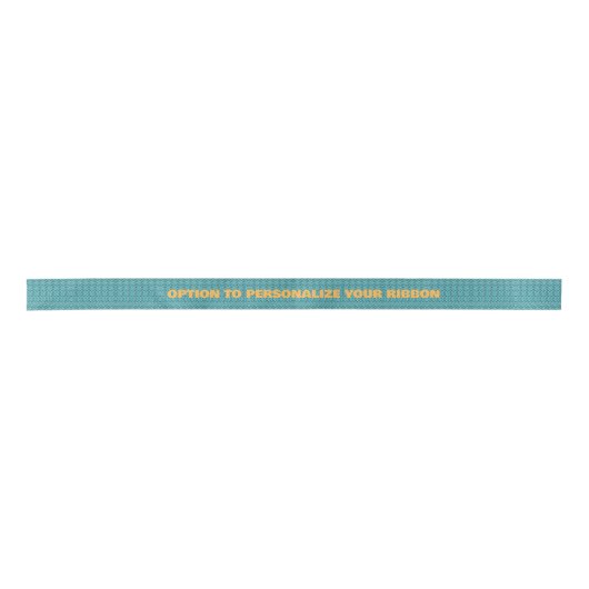 Aboriginal art style wrapping ribbon blue satijnen lint (Voorkant)