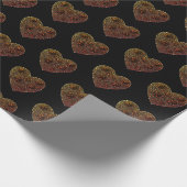 Aboriginal art style wrapting paper harten cadeaupapier (Hoek)