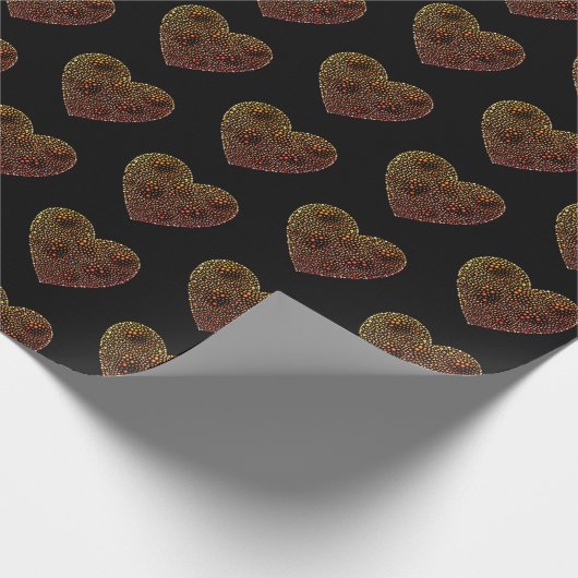 Aboriginal art style wrapting paper harten cadeaupapier (Hoek)