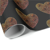 Aboriginal art style wrapting paper harten cadeaupapier (Rol Hoek)