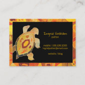 Aboriginal Art Turtle Potter Visitekaartje (Voorkant)