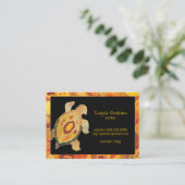 Aboriginal Art Turtle Potter Visitekaartje (Staand voorkant)