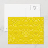 Aboriginal art wattle briefkaart (Voorkant / Achterkant)