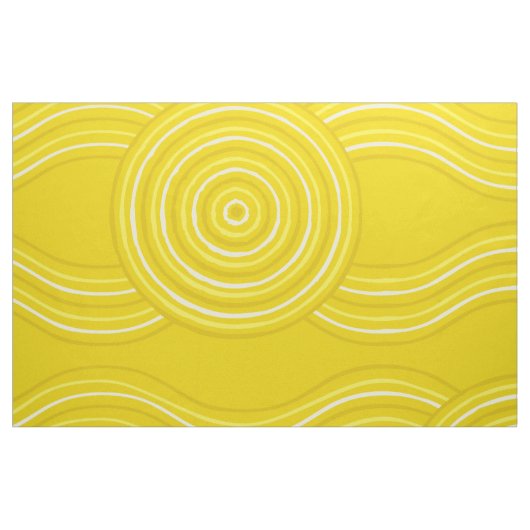 Aboriginal Art Wattle Stof (Fat Quarter)