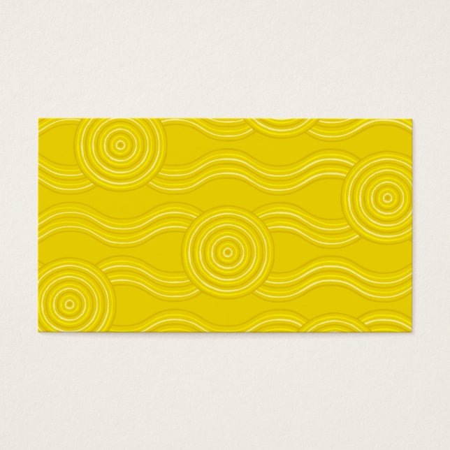Aboriginal art wattle visitekaartje (Voorkant)