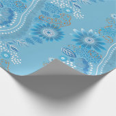 Aboriginal art Wrapping Paper Cadeaupapier (Hoek)