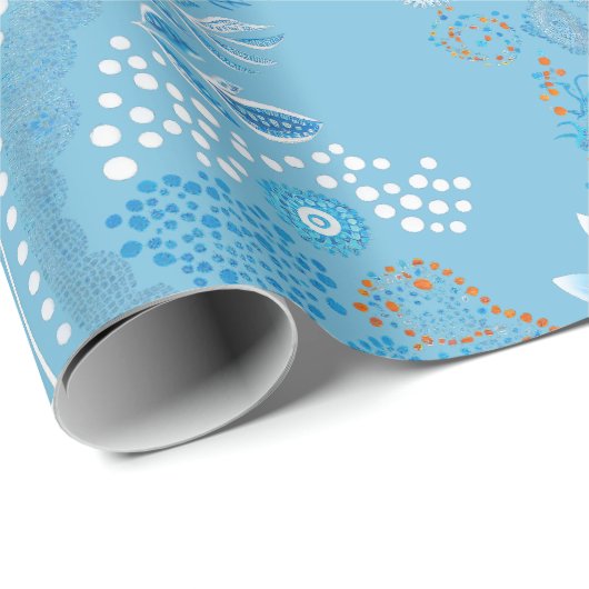 Aboriginal art Wrapping Paper Cadeaupapier (Rol Hoek)