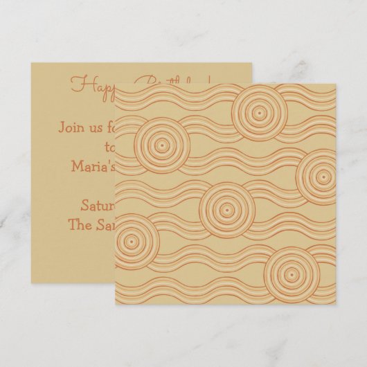 Aboriginal art zandsteen kaart (Voorkant / Achterkant)