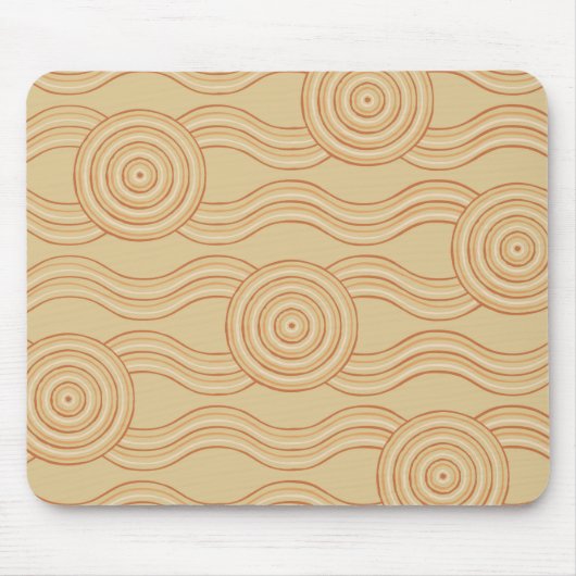 Aboriginal art zandsteen muismat (Voorkant)