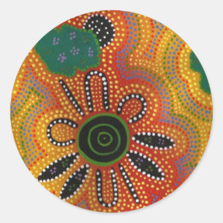 Aboriginal Artwork Ronde Sticker