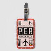 Aboriginal Australia-Bagagelabel Bagagelabel (Voorkant (verticaal))