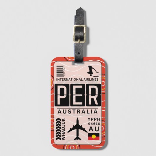 Aboriginal Australia-Bagagelabel Bagagelabel (Voorkant (verticaal))