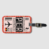 Aboriginal Australia-Bagagelabel Bagagelabel (Voorkant (horizontaal))