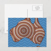 Aboriginal Australia Punt schilderen Briefkaart (Voorkant / Achterkant)