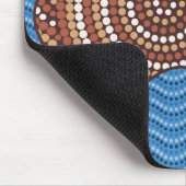 Aboriginal Australia Punt schilderen Muismat (Hoek)