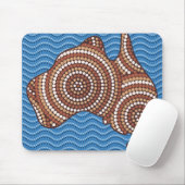 Aboriginal Australia Punt schilderen Muismat (Met muis)
