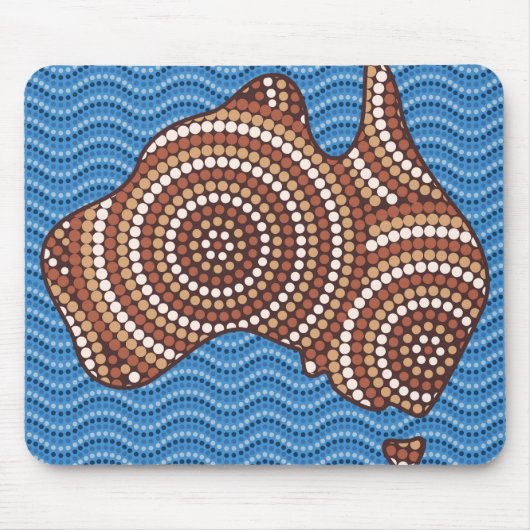 Aboriginal Australia Punt schilderen Muismat (Voorkant)