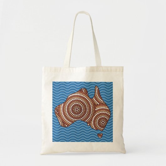 Aboriginal Australia Punt schilderen Tote Bag (Voorkant)
